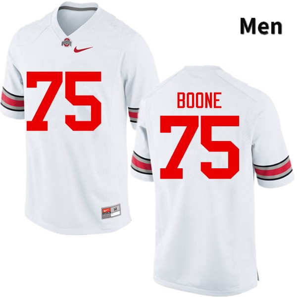 Ohio State Buckeyes Alex Boone Men's #75 White Game Stitched College Football Jersey